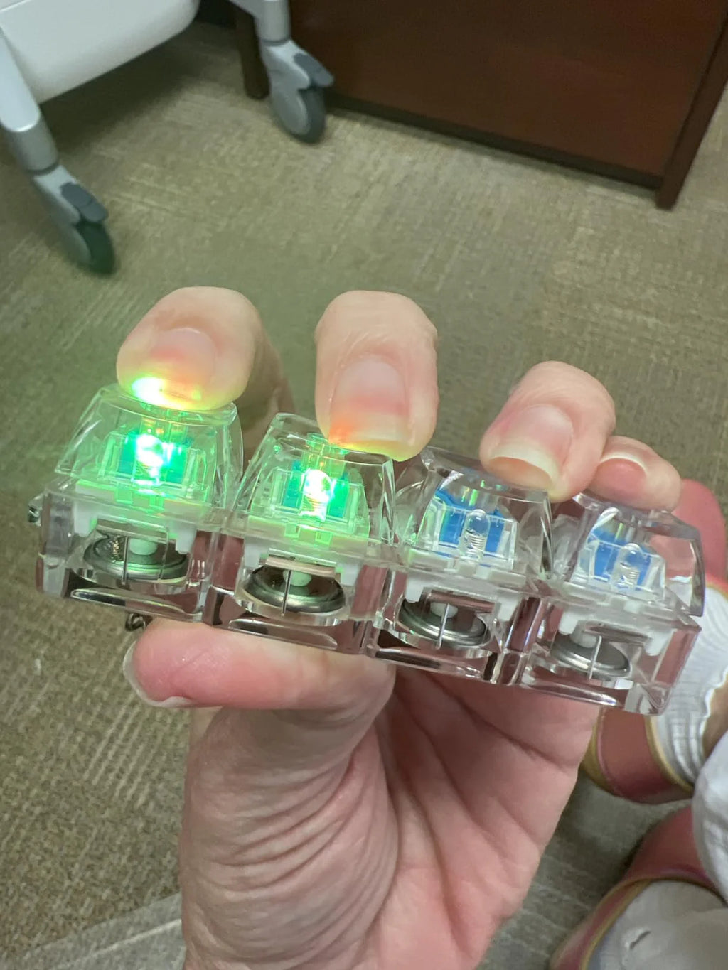 Pickoos Anti-Stress Keyboard Keychain Toy | Stress Relief Keychain for Office, School & Gifts