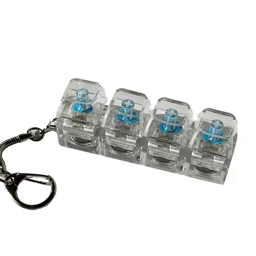 Pickoos Anti-Stress Keyboard Keychain Toy | Stress Relief Keychain for Office, School & Gifts