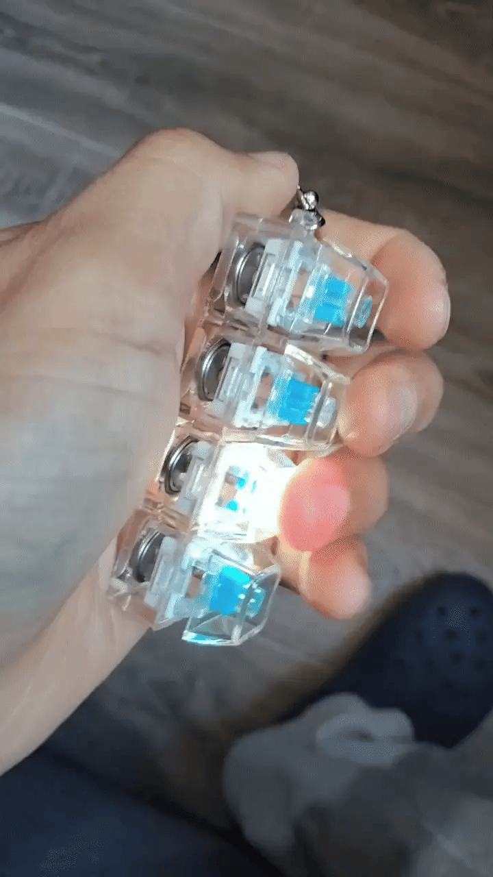 Pickoos Anti-Stress Keyboard Keychain Toy | Stress Relief Keychain for Office, School & Gifts